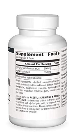 Acetyl L-Carnitine – Potencialize sua energia e foco com este poderoso suplemento - Source Naturals