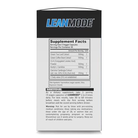 Evlution - EVL Stack de Suporte para Perda de Peso – Pílulas de Suporte Queimador de Gordura Trans4orm Termogênico com Extrato de Café Verde e Forscolina, além de LeanMode Metabolismo e Perda de Gordura sem Estimulantes