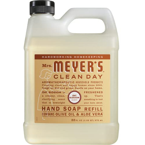 YIERSAN - Recarga de Sabonete Líquido para as Mãos Meyers Mrs Clean Day, Pack Variado, 1 Fragrância Água da Chuva, 1 Fragrância Flor de Aveia, 1 Fragrância Ameixa e Frutas Vermelhas, 33 ml (3 unid.)