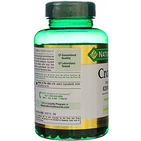 Nature's Bounty - Nature’s Bounty Cranberry com Vitamina C 4200 mg, 250 Softgels (Pacote com 3) – Compre Agora!