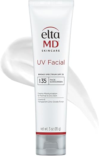 EltaMD Protetor Solar Facial UV, FPS 35 Hidratante para o Rosto, com Ácido Hialurônico e Óxido de Zinco, 90 ml