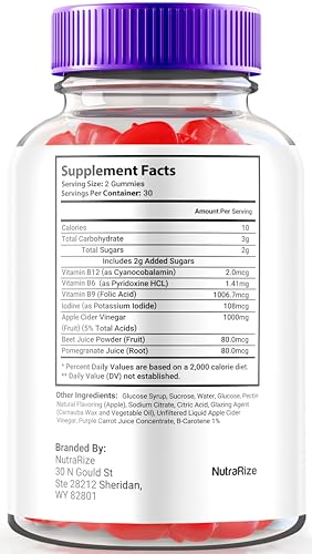 NutraRize - (3 Pack) Gomas BurnWell Keto ACV, Fórmula Avançada de Gomas Burn Well Keto ACV, 1000 MG Vinagre de Maçã, Keto com Vitaminas B e Goma de ACV, Avaliações Oficiais (180 Gomas)