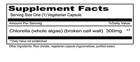 Vitamins Chlorella 180 Cápsulas Vegetarianas Suporte para um Sistema Imunológico Saudável - Priority One