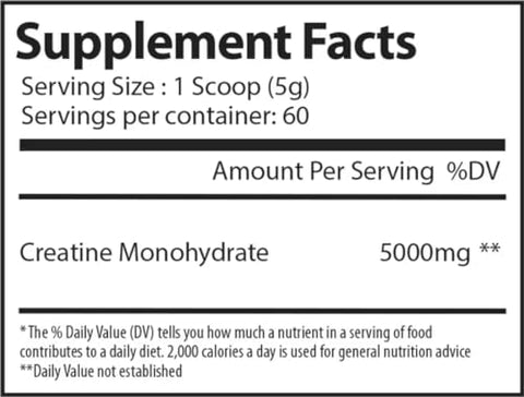 Alpha Supps - Pó de Creatina Monohidratada Micronizada – 5g por Porção, Sem Sabor – Auxilia no Ganho Máximo de Massa Muscular, Indicado para Homens