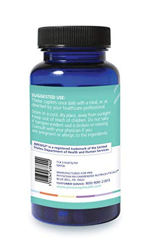 PRN Physician Recommended Nutriceuticals - PRN nūmaqula Vitamin – Vitaminas para os Olhos com Luteína – Fórmula AREDS2 – 60 cápsulas