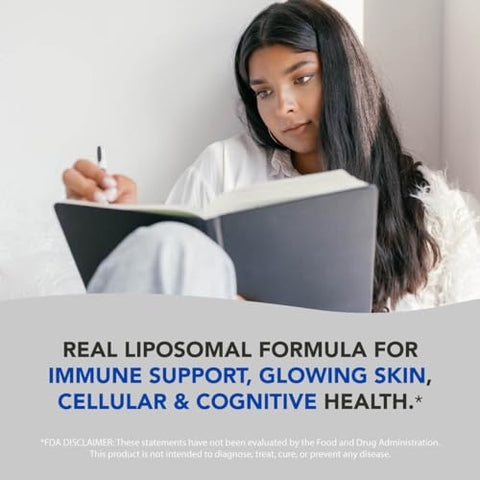Liposomal Glutationa Líquida 500mg. Suporte Imunológico, Saúde Cerebral, Desintoxicação Hepática, Saúde da Pele. Fosfatidilcolina de Girassol Não-OGM - AMANDEAN