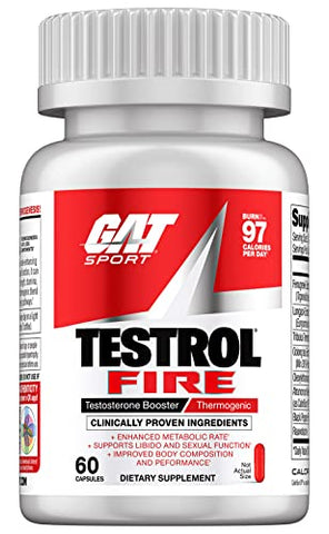 Testrol Fire – 60 Cápsulas | Potencialize seus resultados | Fórmula avançada | Aumento de energia e desempenho | Marca GAT SPORT - GAT SPORT