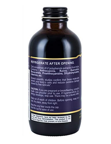 67 polifenóis. Concentrado de Sabugueiro com Mirtilo Silvestre. Suplemento Antioxidante. Concentrado de 67 polifenóis (Antocianinas, Quercetinas, Resveratrols, etc.) 24g - Immunia