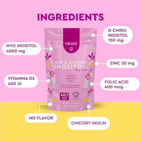 Myo Inositol (4g) – Aumente sua saúde com este poderoso suplemento - Vitatú