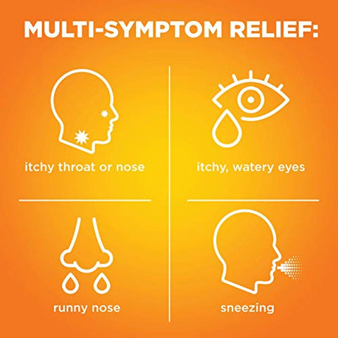 24 Hour Allergy Relief – Comprimidos de Levocetirizina Dicloridrato, 5 mg, Antialérgico, Alivia Espirros, Coriza, Coceira no Nariz ou Garganta e Olhos Lacrimejantes – Compre Agora! - Amazon Basic Care