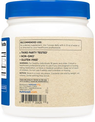 Chlorella Orgânica em Pó 454g – 3g por Porção - Nutricost