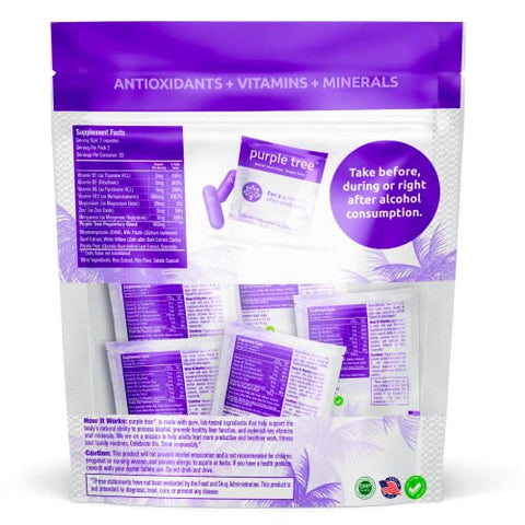 purple tree - Purple Tree | Suporte ao Fígado e Hidratação Pós-Celebração | 500ml