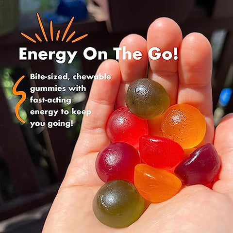 Energy Chews com Eletrólitos, Laranja Manga Goiaba, Gomas Energéticas Deliciosas, Gomas de Eletrólitos, 10 Pacotes - Bonk Breaker