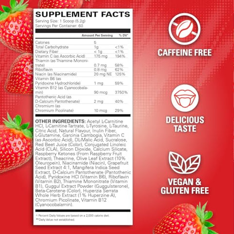 OxyShred – Pré-treino em Pó Não Estimulante, Livre de Cafeína para Homens – Estimulante Grátis - EHP Labs