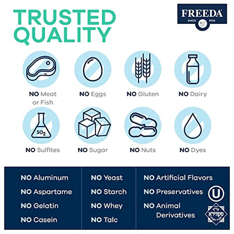 FREEDA - Freeda – Vitamina A Palmitato Kosher – Retinil Palmitato Pura Vitamina A 15.000 UI – Suporte para Olhos e Visão – 15g