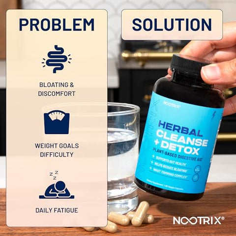 Nootrix - Herbal Cleanse Detox | Desintoxicação de 15 Dias para o Intestino | Marca Herbal Cleanse
