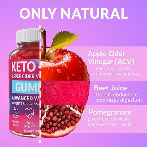 Beilancy - Keto ACV Gummies – Perda de Peso Avançada – Feito nos EUA – Gomas ACV Keto Saborosas para Perda de Peso, Digestão, Limpeza – Sem Glúten, Sem GMO