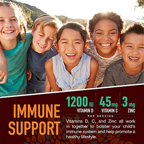 YUM-V'S - Strong Earth- Gomas Multivitamínicas Orgânicas para Crianças – Vitaminas em Goma