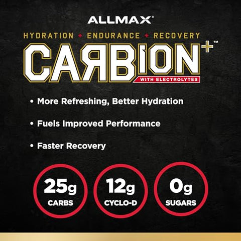 Carbion – Bebida Energética de Eletrólitos e Hidratação Máxima, Limão Lima, 870g - ALLMAX Nutrition