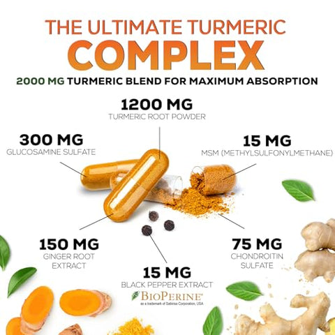 Nature's Nutrition - Curcuma com BioPerine e Gengibre – Potencialize sua Saúde com a Marca Turmeric+ – 100g