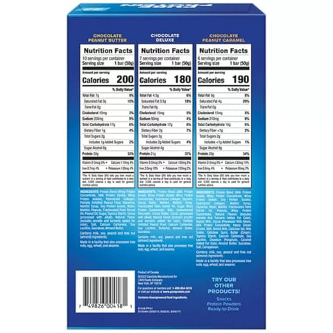 SHOPAAHOLICS - Conjunto Fitness Shopaaholics, Pack Variado de Barras de Proteína Pura Sem Glúten de Chocolate 23 un, Garrafa Shaker com Bola de Mistura, Caixa de Pílulas de Alumínio