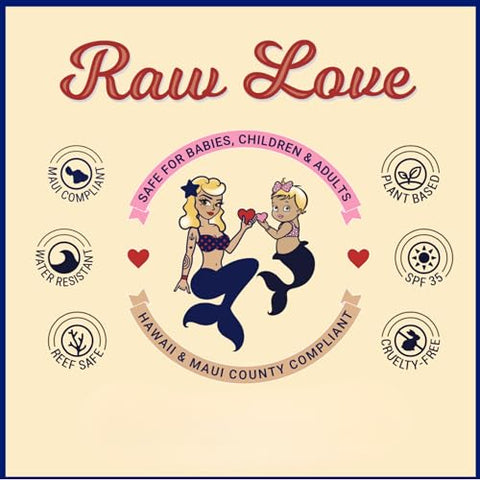 Raw Love Sunscreen - Bálsamo Orgânico para Bebê Raw Love Everyday – Cuidado Diário para Mamães