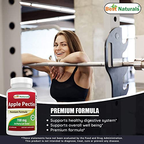 Apple Pectin 700 mg – Fibra Alimentar – Suporte Intestinal – 120 Cápsulas (Pack de 2) - Best Naturals