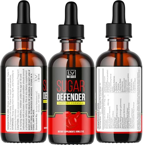 LIVORKA - Sugar Defender – Gota Líquida Avançada, 5 Frascos para 150 Dias