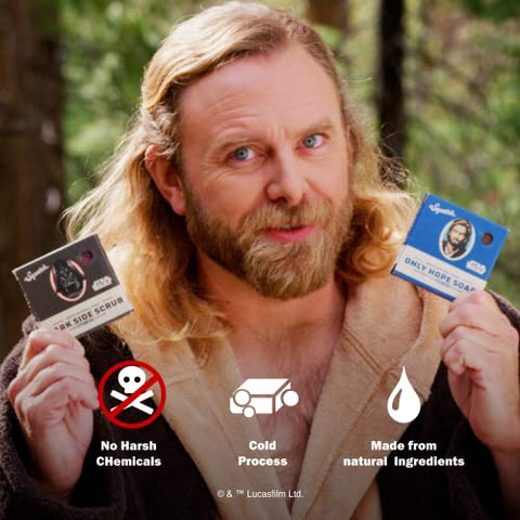 Coleção de Sabonetes Star Wars Episódio 1 com Caixa de Colecionador – Kit de 4 Sabonetes Naturais para Homens e Sabonete Star Wars para Homens - Dr. Squatch