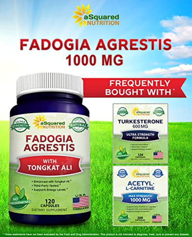 Fadogia Agrestis 1000mg – Potente Suplemento Natural para Aumentar a Performance Masculina - aSquared Nutrition