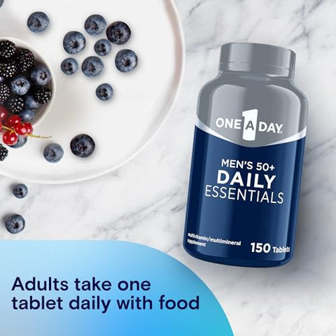 ONE A DAY - Multivitamínico Masculino 50+ | 50 Nutrientes Essenciais para a Saúde Imunológica e Cérebro Saudável