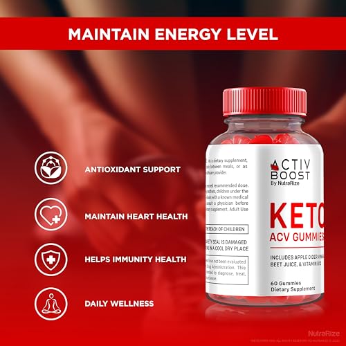 NutraRize - Activ Boost Keto ACV Gummies – Gomas de Keto ACV para Perda de Peso Avançada, Máxima Potência, Goma de Keto ACV, Avaliações de ActivBoost Gomitas