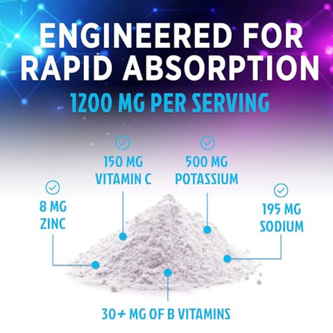 Nature's Nutrition - Mix Diário de Bebida Eletrolítica – Melhor Suplemento de Hidratação Multivitamínico, 6 Eletrólitos, 500ml