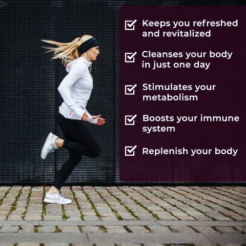 Wellgenix - Omni Detox Cleanse Drink – Suco Detox para Limpeza Completa do Corpo – Sabor Uva – Fórmula 100% Natural para Desintoxicação do Corpo Inteiro – Limpeza Rápida do Corpo Enriquecida com Vitaminas