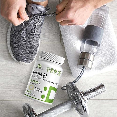 HMB Ultra Forte 3.000mg por Porção, 240 Cápsulas | Testado por Terceiros | Suporta o Crescimento e Retenção Muscular - DEAL SUPPLEMENT