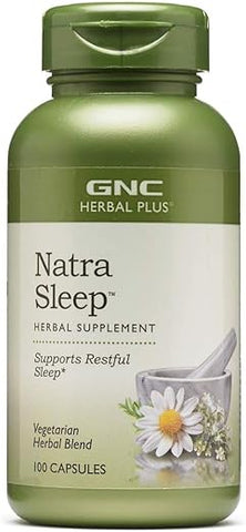 Herbal Plus Natra Sleep | Suporte para um sono tranquilo | 100 Cápsulas - GNC