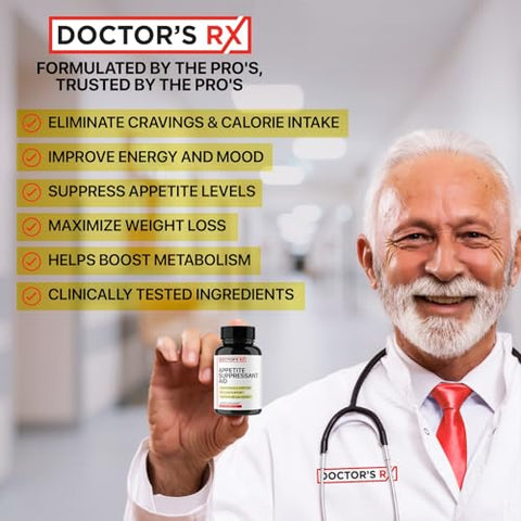 EPN Supplements - Melhor Supressor de Apetite #1 | Acelerador de Metabolismo para Perda de Peso | Suprime Apetite, Perca até 40lbs em 60 Dias | Extra Forte c/ 8 Ingredientes | Peso