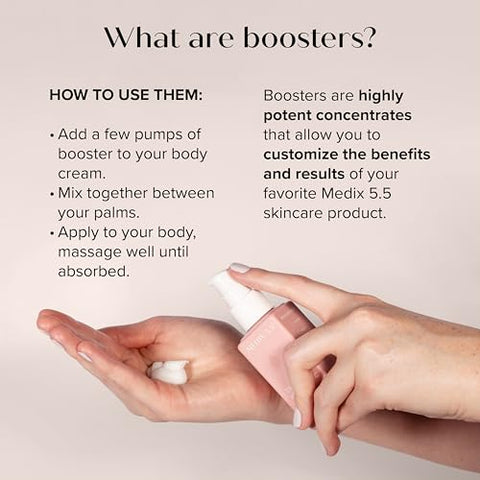 Medix 5.5 - MEDIX Loção Corporal Retinol 3%% Soro Booster Ácido Hialurônico 2PC Hidratante | Tratamento para Pele Flácida | Creme Corporal Retinol | Creme Retinol para Combater a Flacidez