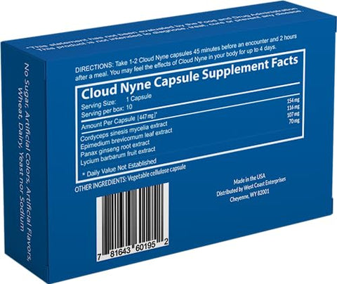 West Coast Herbs - Cloud NYNE – O Melhor Estimulante Natural Masculino do Mercado – Oferta de Lançamento (10 Pacotes)