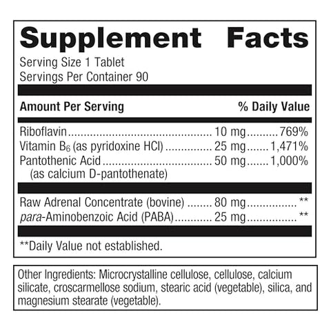 Adrenogen – Suporte à Saúde Adrenal – Complexo Adrenal Puro – Auxilia no Equilíbrio Hormonal – com Vitaminas do Complexo B - Metagenics