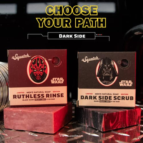 Coleção de Sabonetes Star Wars Episódio 1 com Caixa de Colecionador – Kit de 4 Sabonetes Naturais para Homens e Sabonete Star Wars para Homens - Dr. Squatch