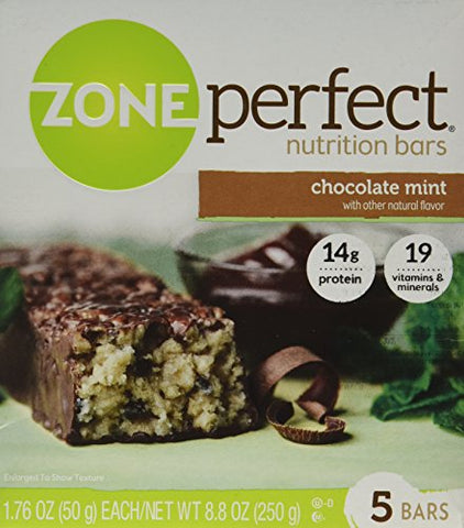Barras de Nutrição Chocolate Menta – 5 unidades | Marca Zone Perfect - Zone Perfect