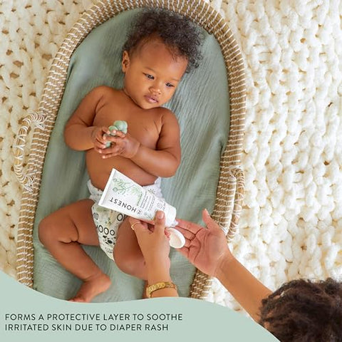 Creme para Assaduras de Fraldas Hypoallergenic da The Honest Company | Pomada Calmante Hidratante com Óxido de Zinco | Reconhecido pela NEA, Livre de Crueldade | Tamanho Econômico, 6 g