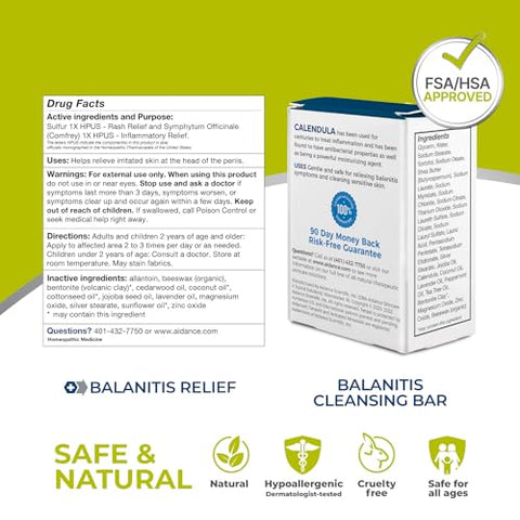 terrasil - Kit Terrasil para Tratamento de Balanite em Homens – Sabonete de Limpeza e Pomada Natural para Sintomas de Balanite: Coceira