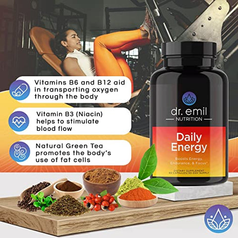 Suplemento Diário de Energia Sem Açúcar com 160mg de Cafeína por Porção – Estimulante Energético - DR. EMIL NUTRITION