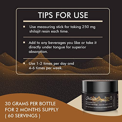 Hima Shilajatu - Shilajit Resina Pura do Himalaia – Grau Ouro 100% Pura com Ácido Fúlvico  Shilajit