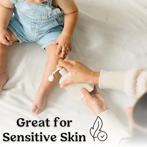 Loção Hidratante para Bebês Sem Fragrância | Ideal para Peles Sensíveis | Leve e Hidratante | Para Bebês, Infantes, Crianças e Mais | 100ml - Roe Wellness