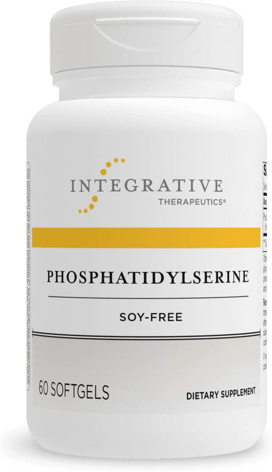 Suplemento Integrative Therapeutics Phosphatidylserine – Suporte para Função Cerebral e Redução do Estresse* – Suplemento de Suporte Cerebral Derivado de Lecitina de Girassol para Homens