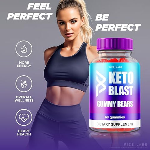 rize labs - Keto Blast ACV Gummies – Fórmula Avançada de Perda de Peso (60 Gummies)