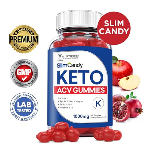 Gummy Keto ACV 1000MG com Romã, Beterraba e B12 – 60 Gummy - Justified Laboratories